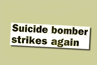 Suicide bomber strikes again